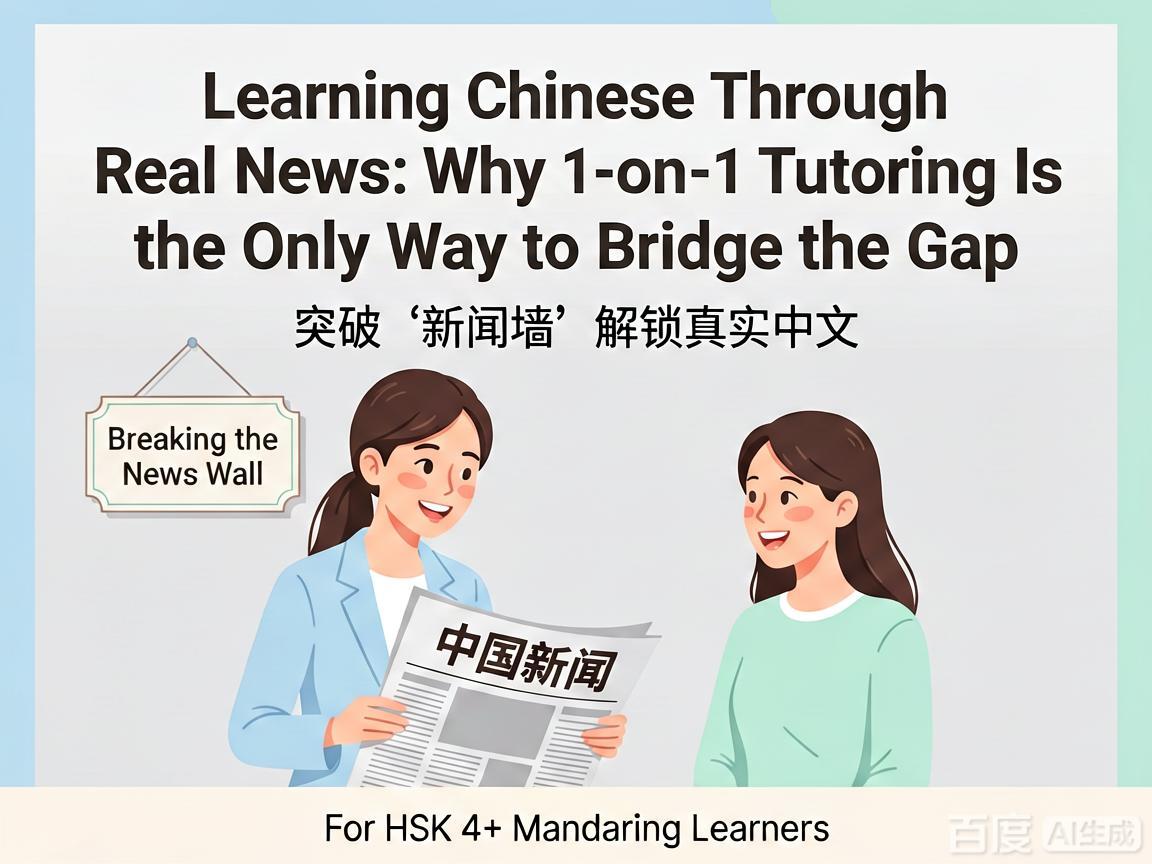 Learning Chinese Through Real News: Why 1-on-1 Tutoring Is the Only Way to Bridge the Gap