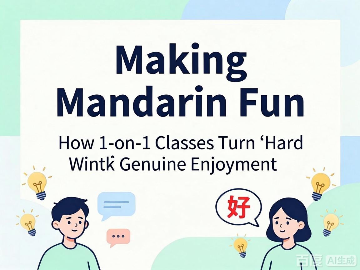 Making Mandarin Fun: How 1-on-1 Classes Turn “Hard Work” Into Genuine Enjoyment